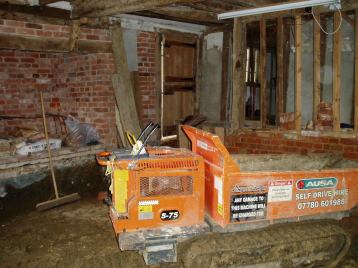 Excavating the floor