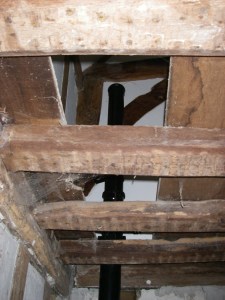 Waste pipe from the first floor - early 2009.