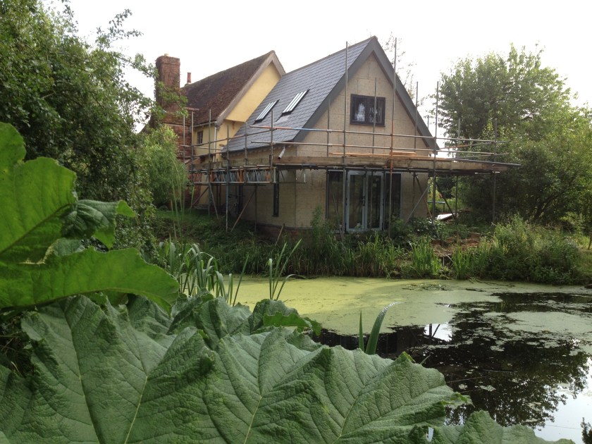 Doesn't look much different - but the walls have now been clad in Savolit woodwool board, ready for plastering